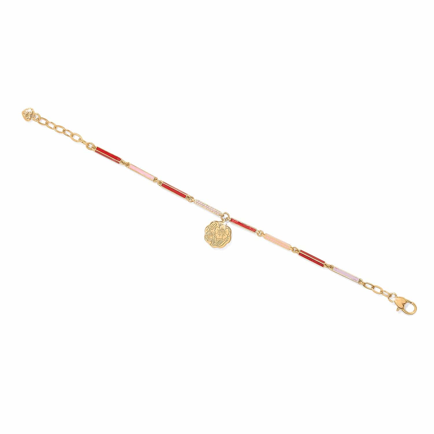 Sydney Poppy Bracelet gold-red 2