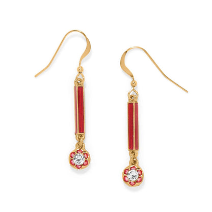 Sydney Poppy Drop French Wire Earrings