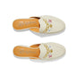 Sylvie Charm Embroidered Mules