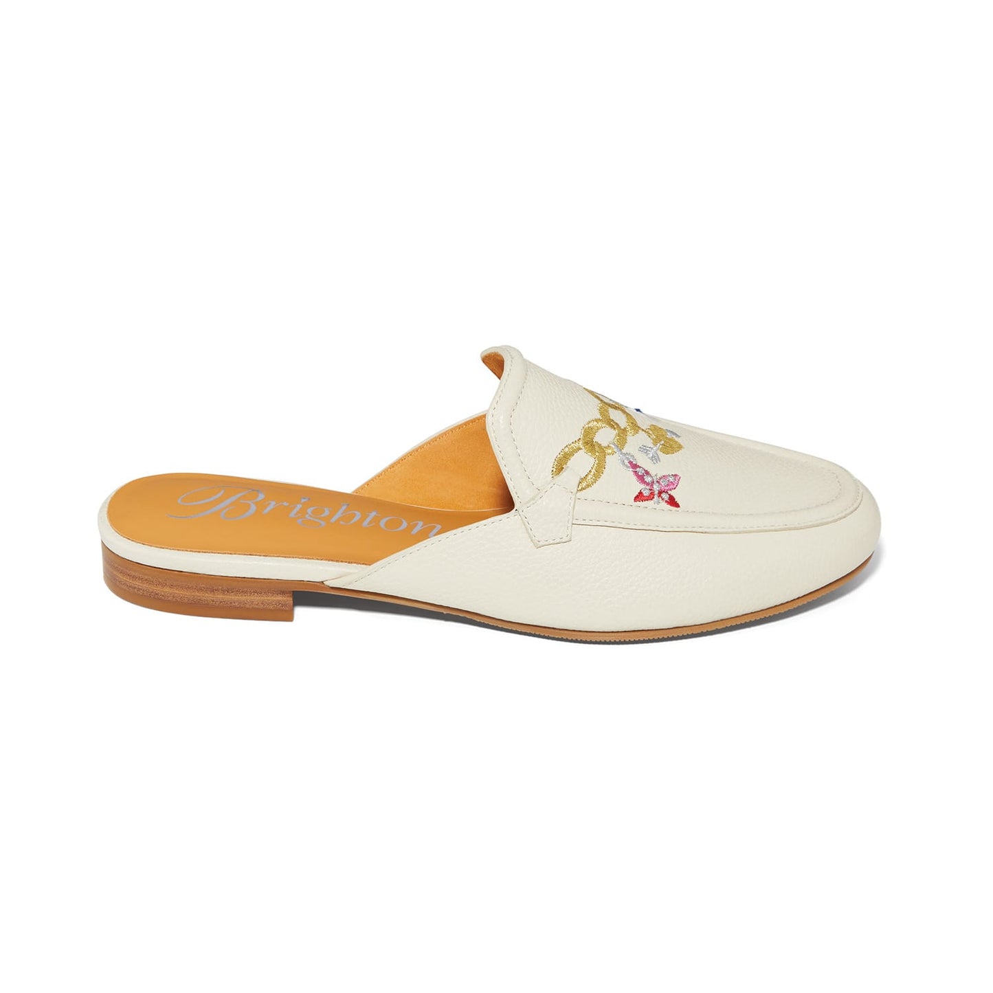 Sylvie Charm Embroidered Mules