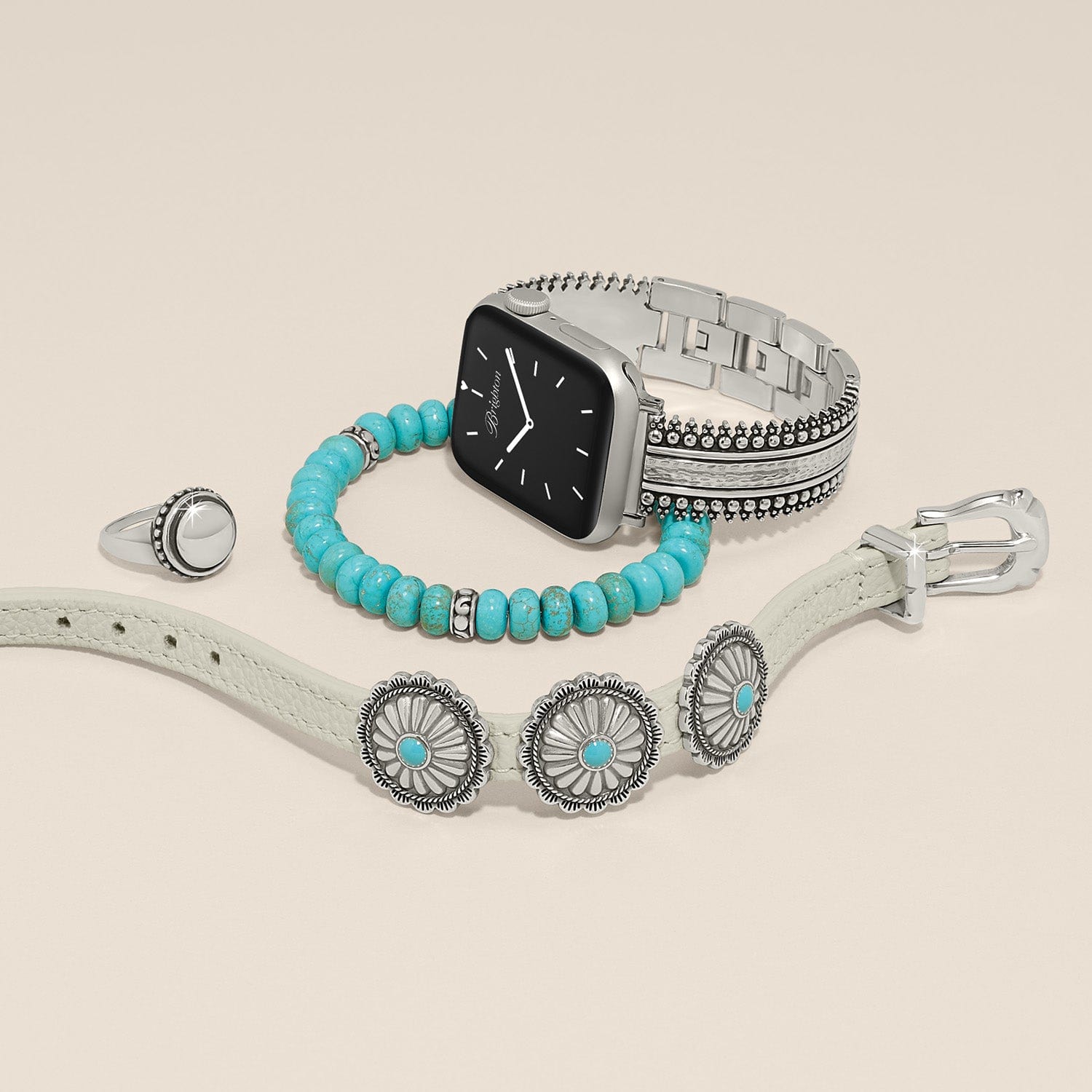 Telluride Cuff Watch Band silver 4