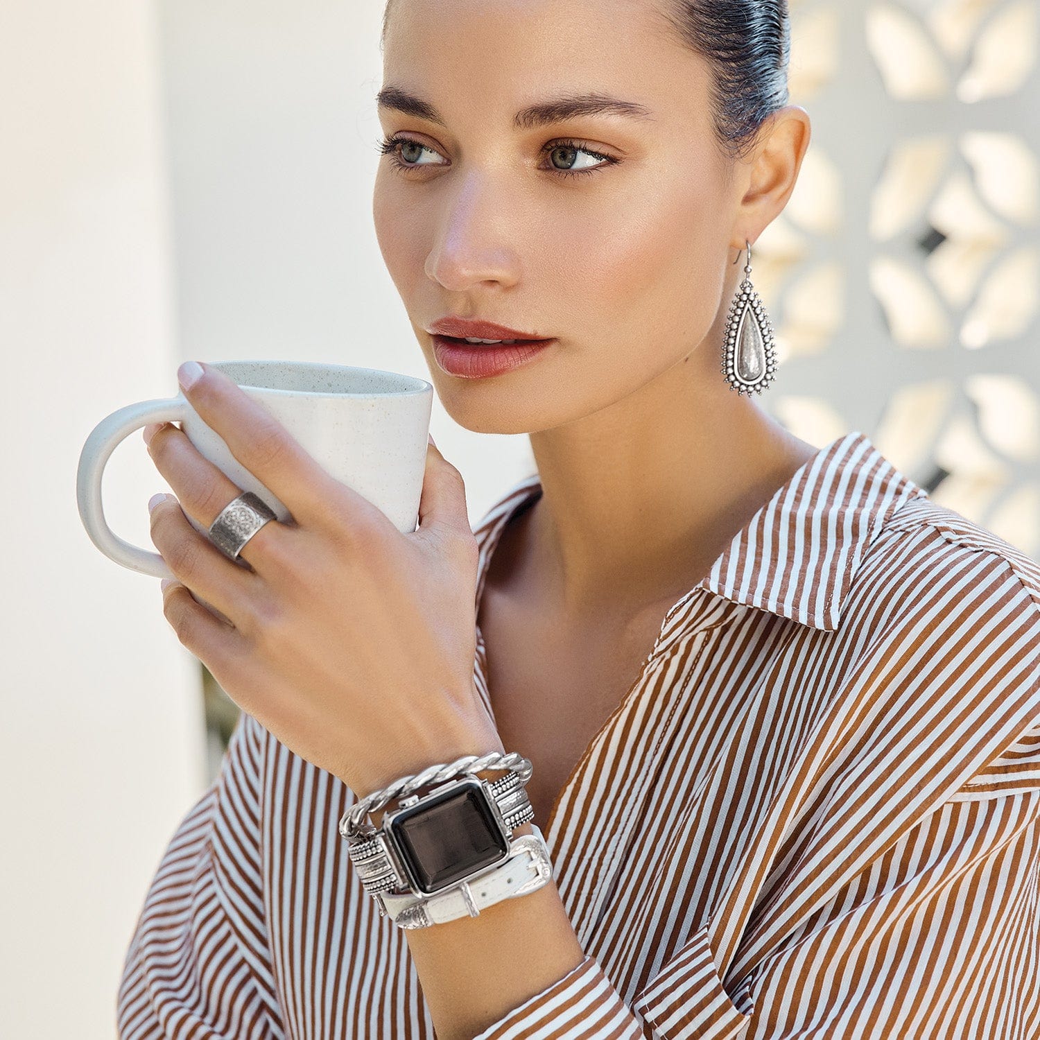 Telluride Cuff Watch Band silver 5