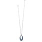 Terra Blue Hoop Necklace