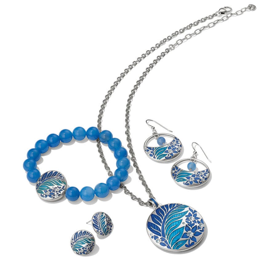 Terra Post Earrings silver-blue 3
