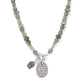 Token Charm Labradorite Necklace