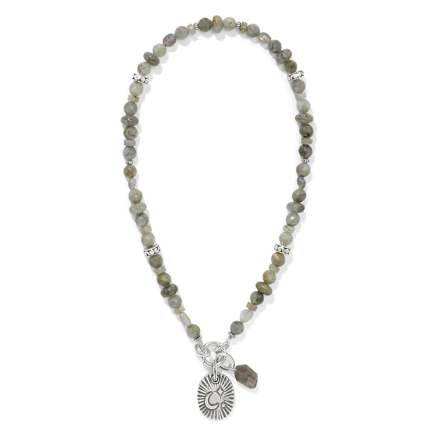 Token Charm Labradorite Necklace silver-gray 3