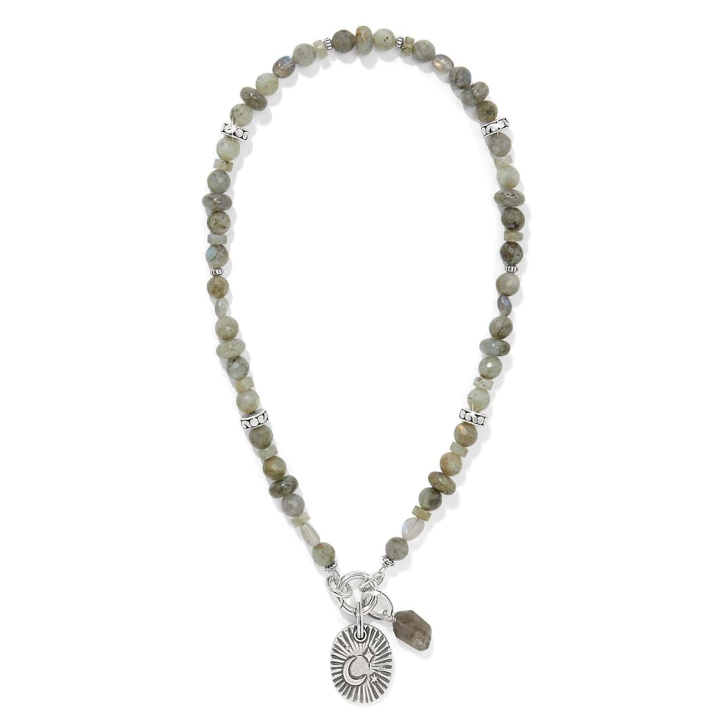 Token Charm Labradorite Necklace