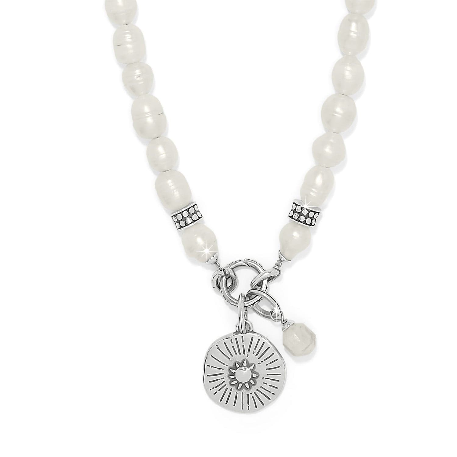 Token Charm Pearl Necklace silver-pearl 1