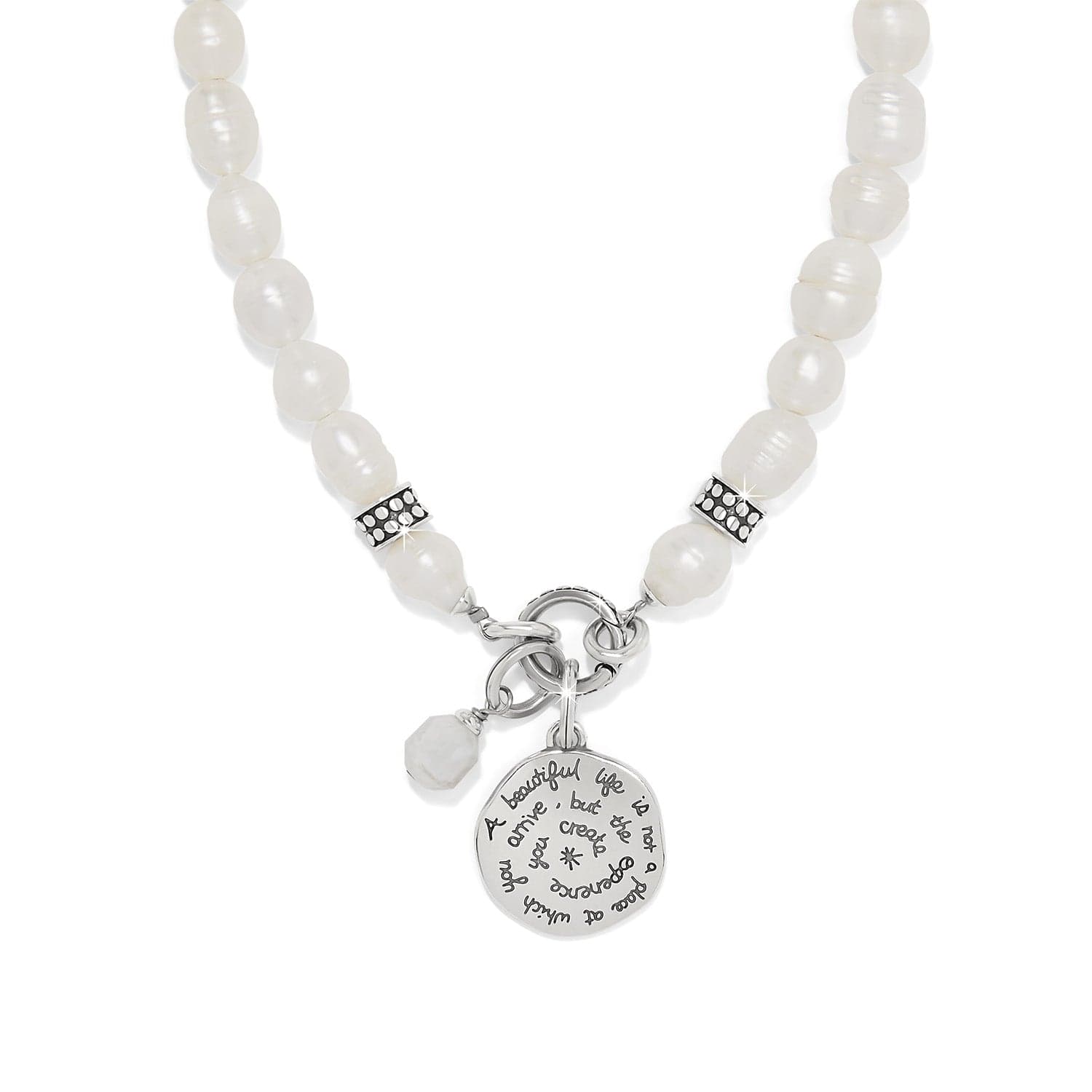 Token Charm Pearl Necklace silver-pearl 2