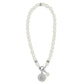 Token Charm Pearl Necklace