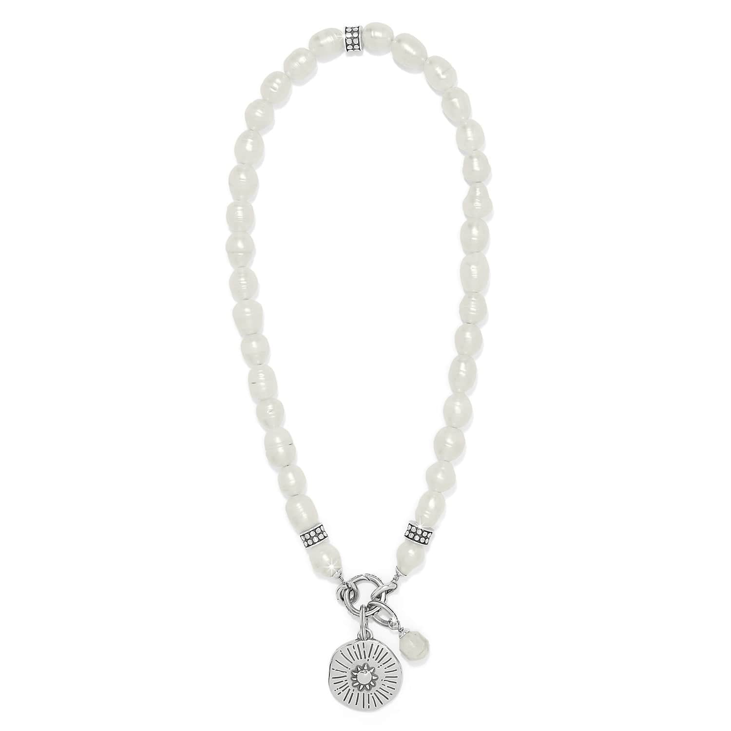 Token Charm Pearl Necklace silver-pearl 3