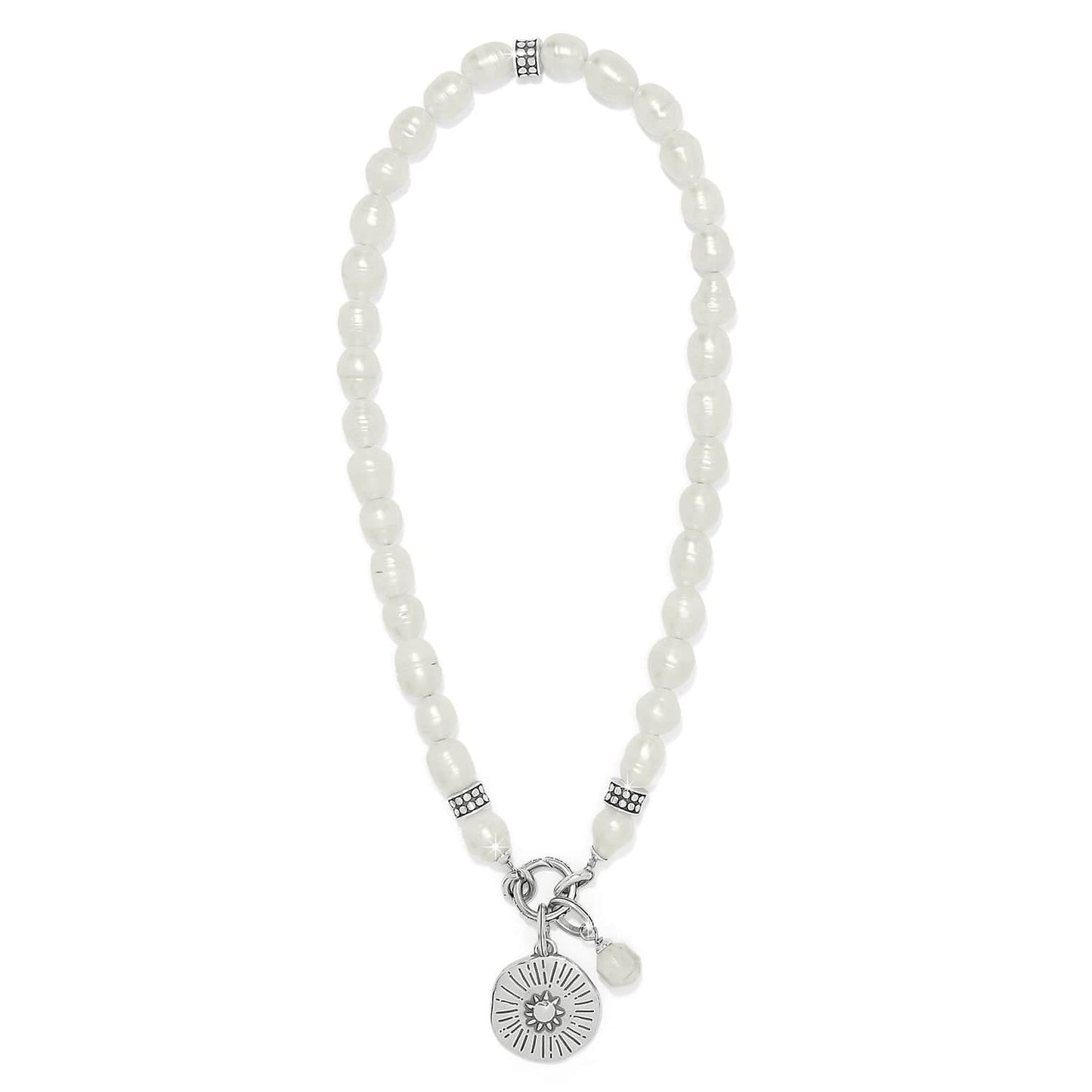 Token Charm Pearl Necklace