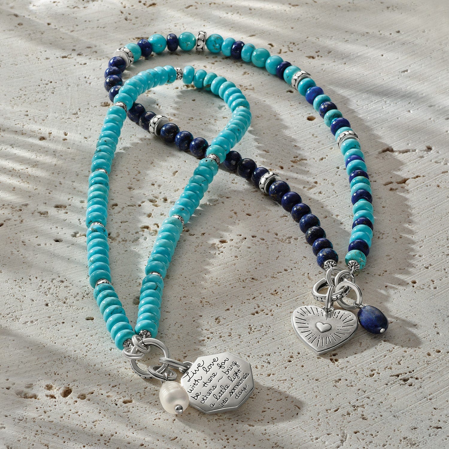 Token Charm Turquoise Necklace - Brighton