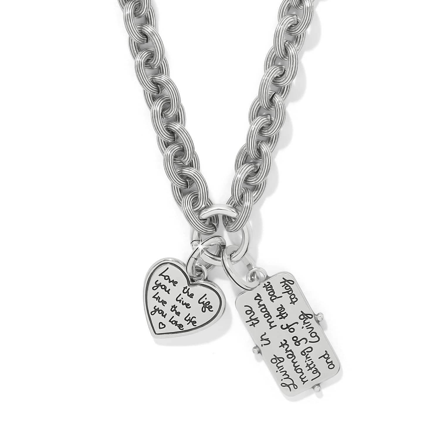 Token Lavish Link Charm Necklace silver 2