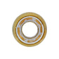 Brighton ring component with brushed gold finish, white inner ring, and patterned center detail on a white background