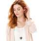 Model wearing a Brighton silver-plated heart pendant necklace with multicolored crystals and coordinating Brighton accessories