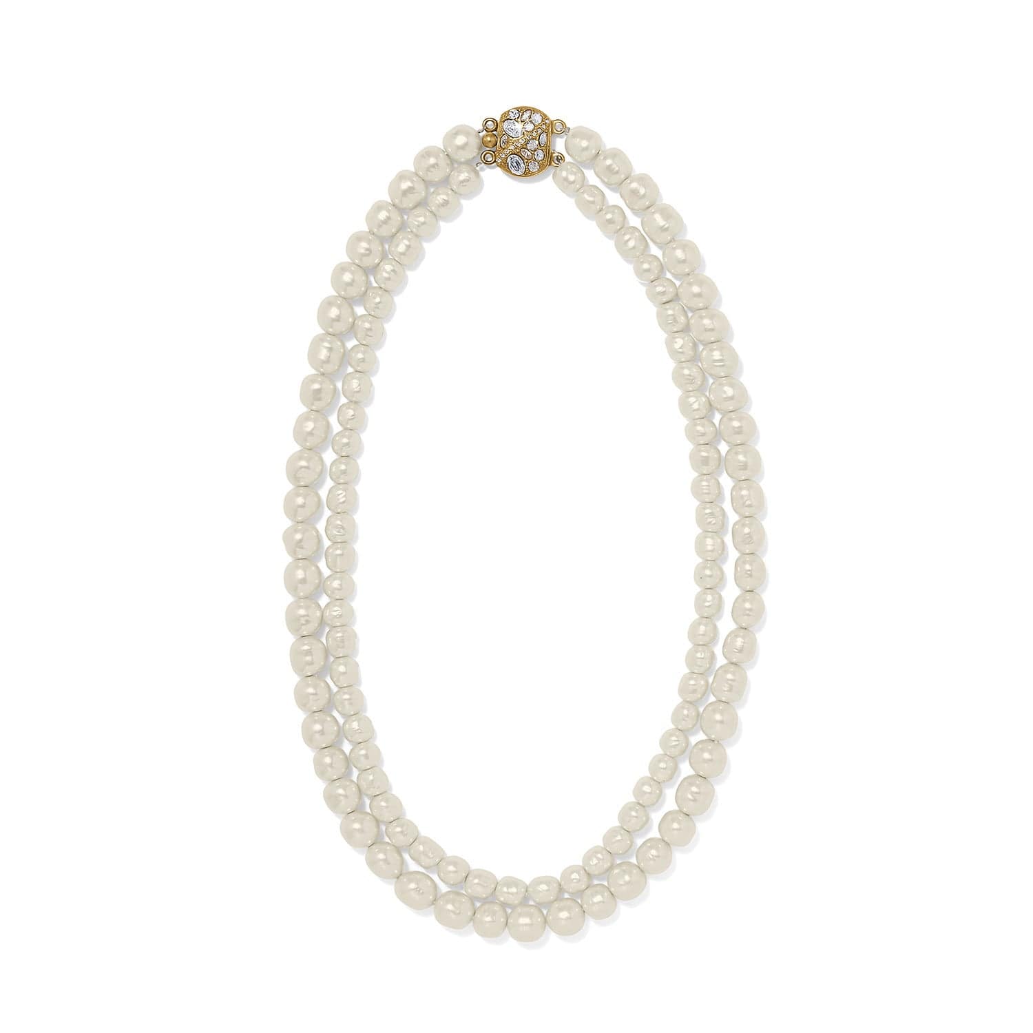 Trust Your Journey Double Pearl Necklace silver-pearl 3