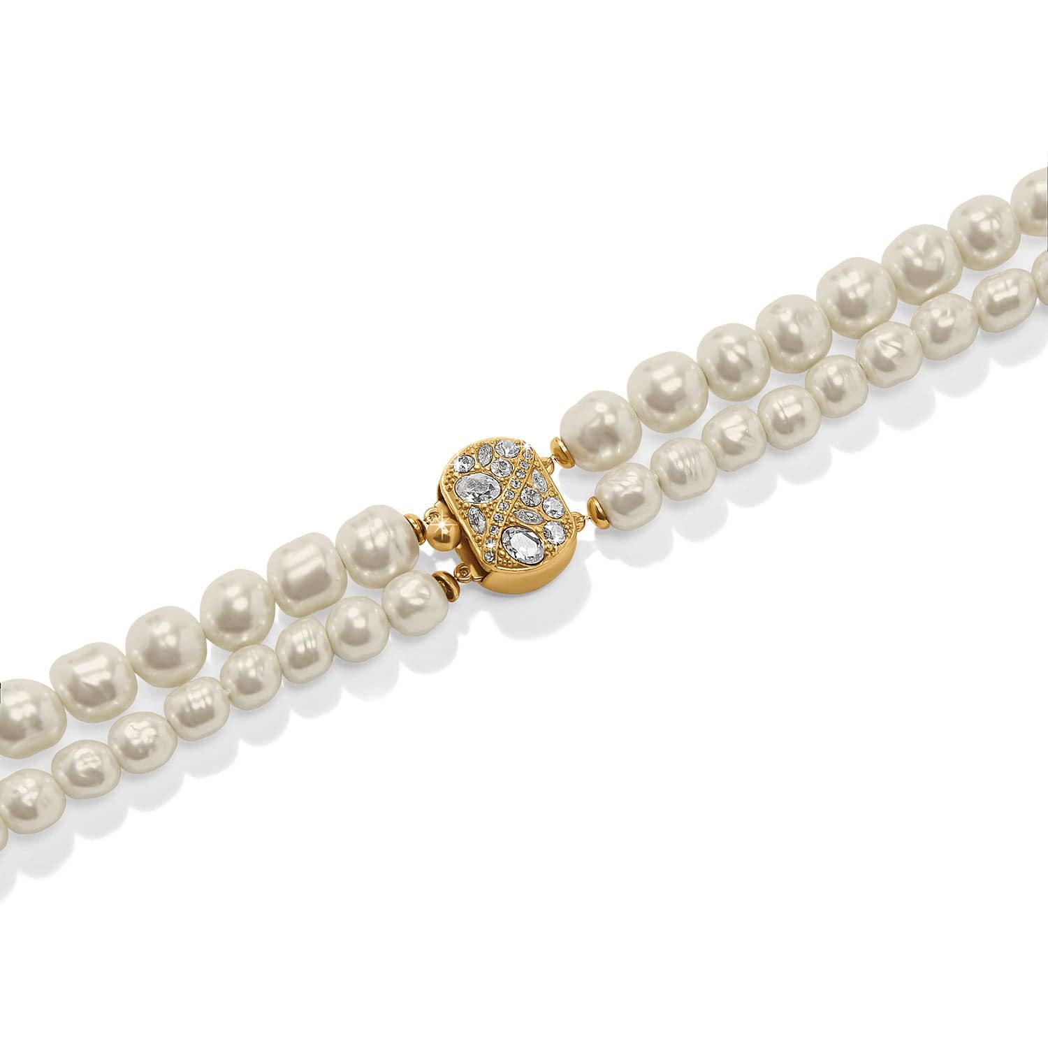 Trust Your Journey Double Pearl Necklace silver-pearl 4