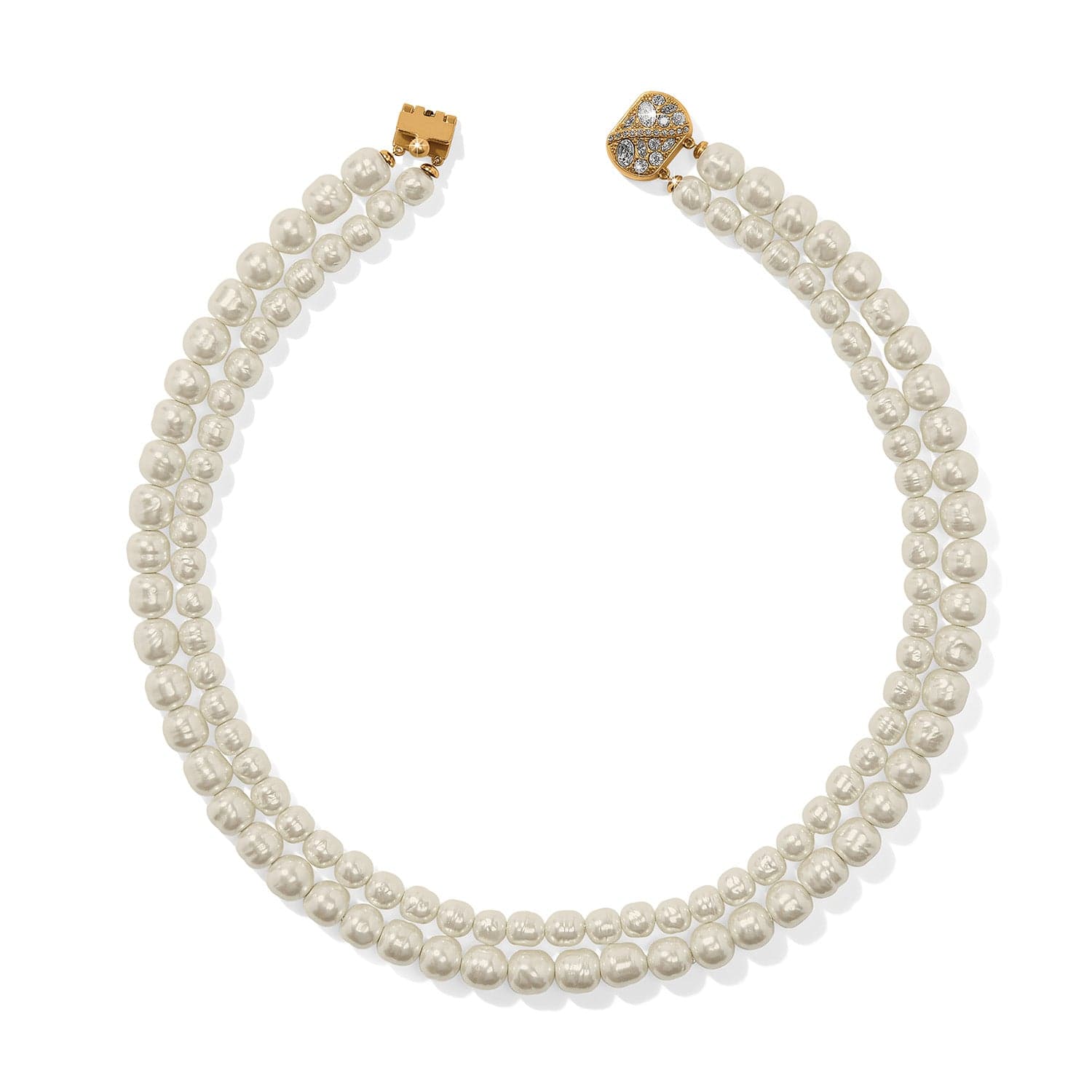 Trust Your Journey Double Pearl Necklace silver-pearl 5