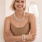 Trust Your Journey Double Pearl Necklace