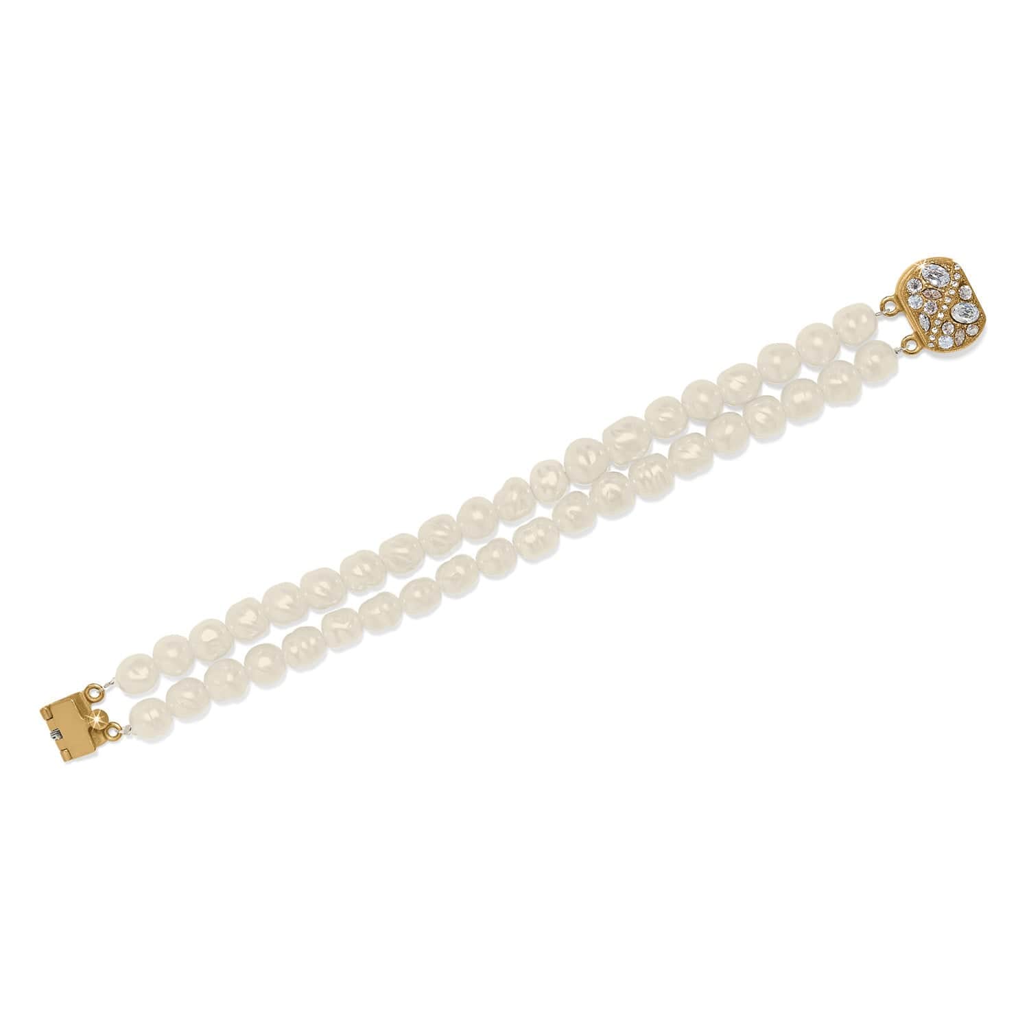 Trust Your Journey Double Pearl Stretch Bracelet silver-pearl 3