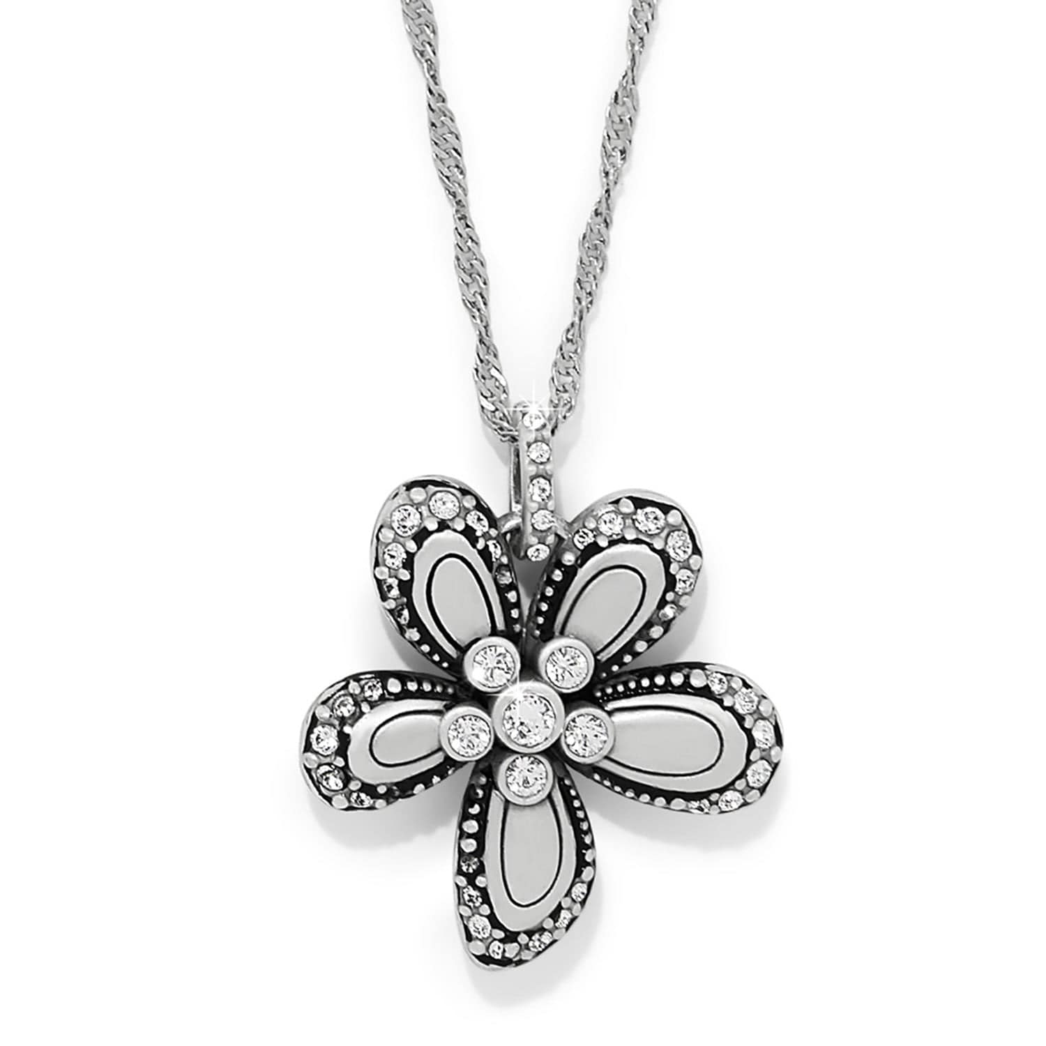Trust Your Journey Flower Reversible Necklace - Brighton