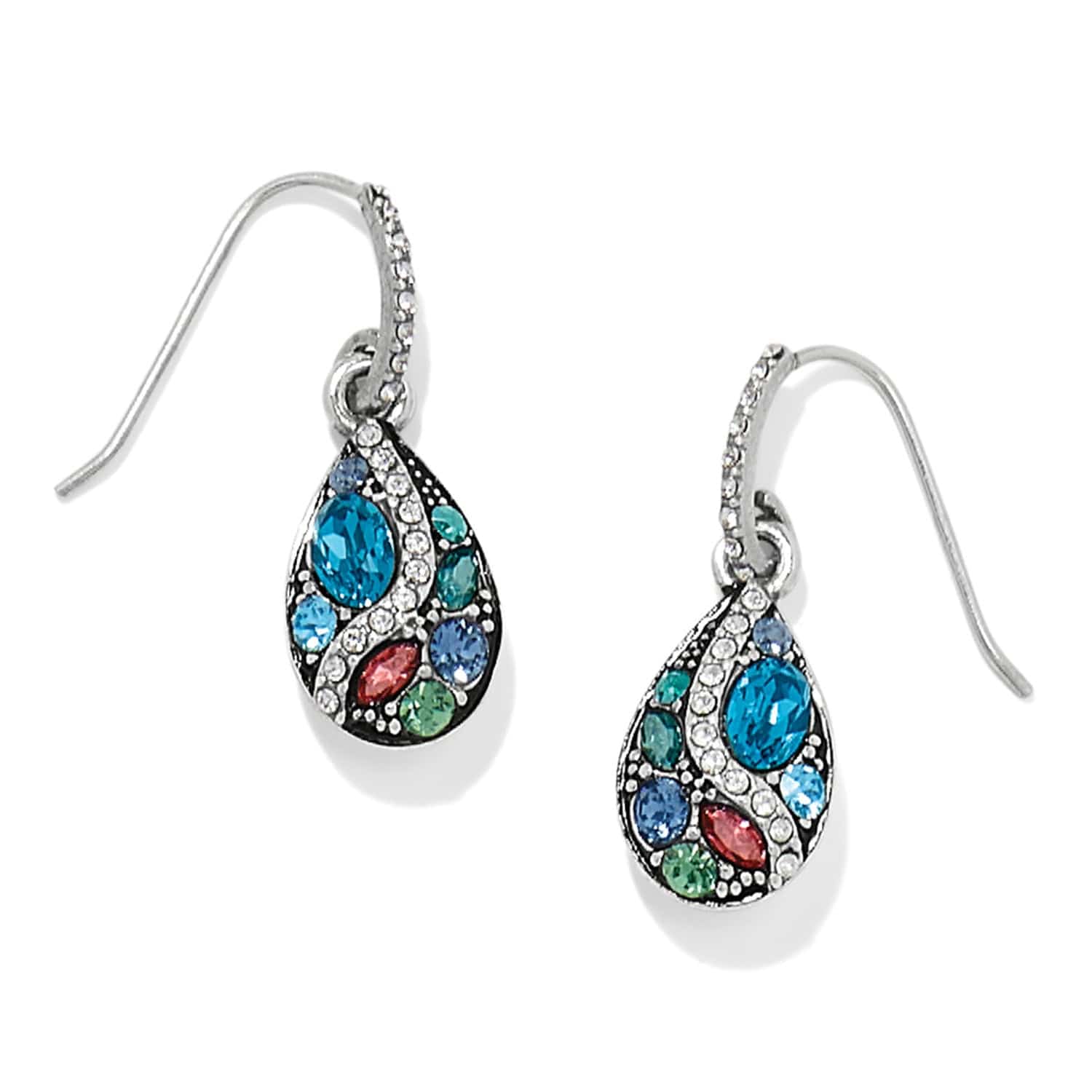 Trust Your Journey French Wire Earrings silver-blues 1