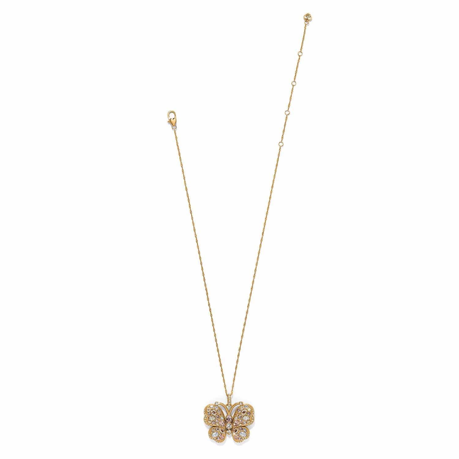 Trust Your Journey Golden Bufferfly Necklace gold-multi 3