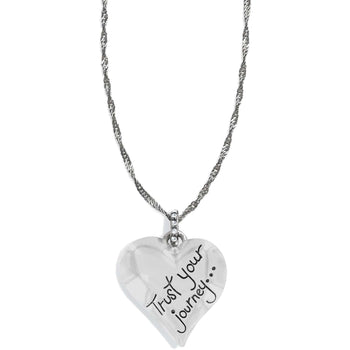 Trust Your Journey Heart Necklace