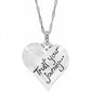 Trust Your Journey Heart Necklace