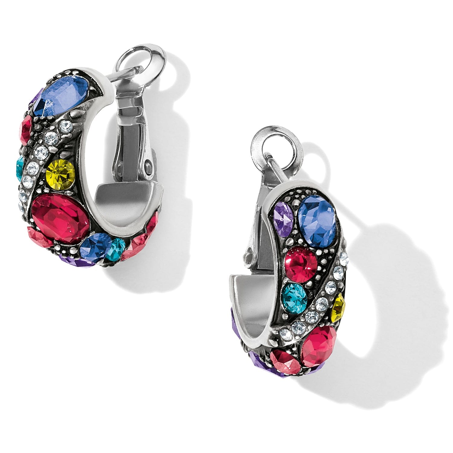 Trust Your Journey Hoop Earrings silver-multi 4