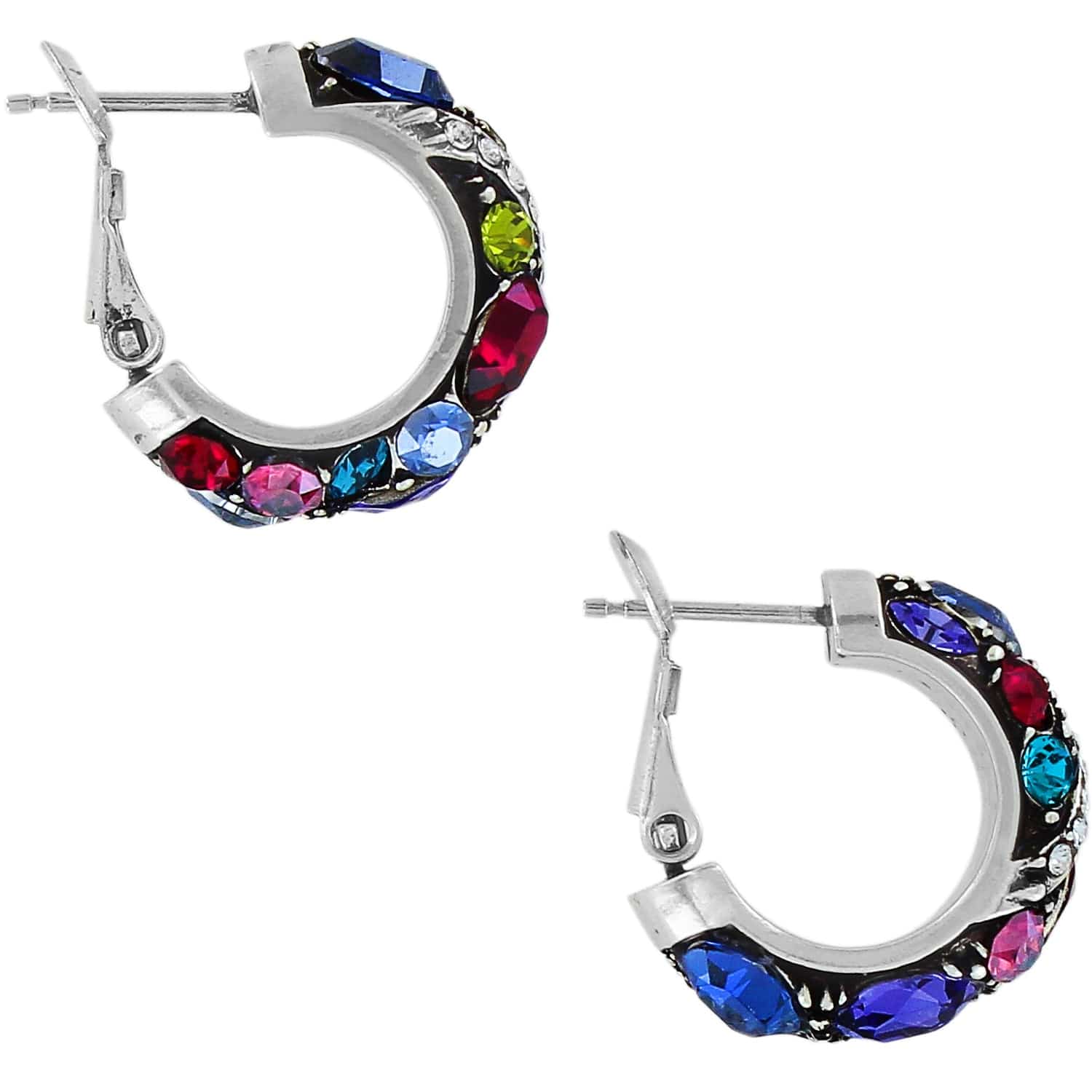 Trust Your Journey Hoop Earrings silver-multi 5