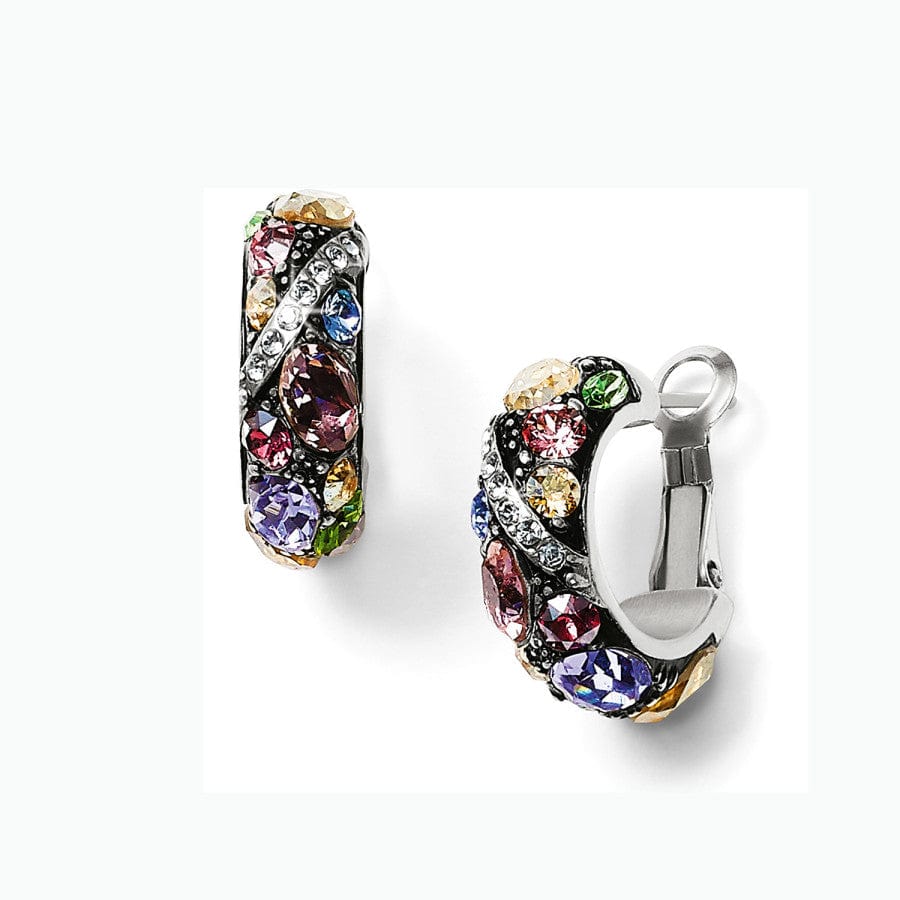Trust Your Journey Hoop Earrings silver-pastel-multi 1