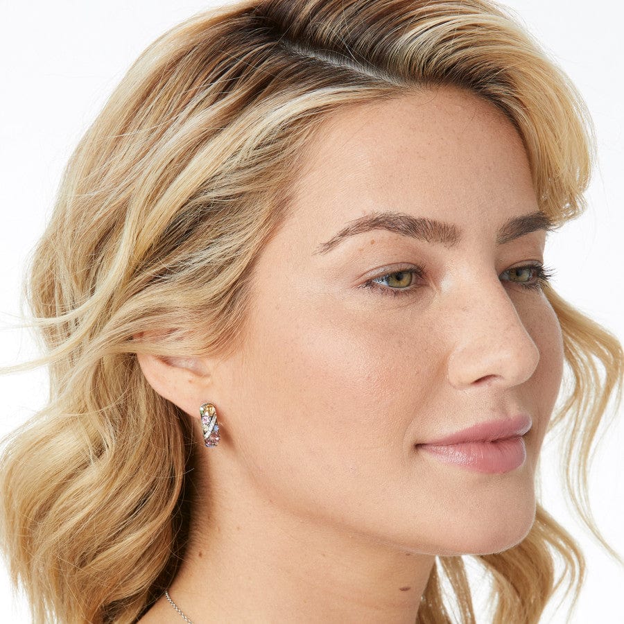 Trust Your Journey Hoop Earrings silver-pastel-multi 3