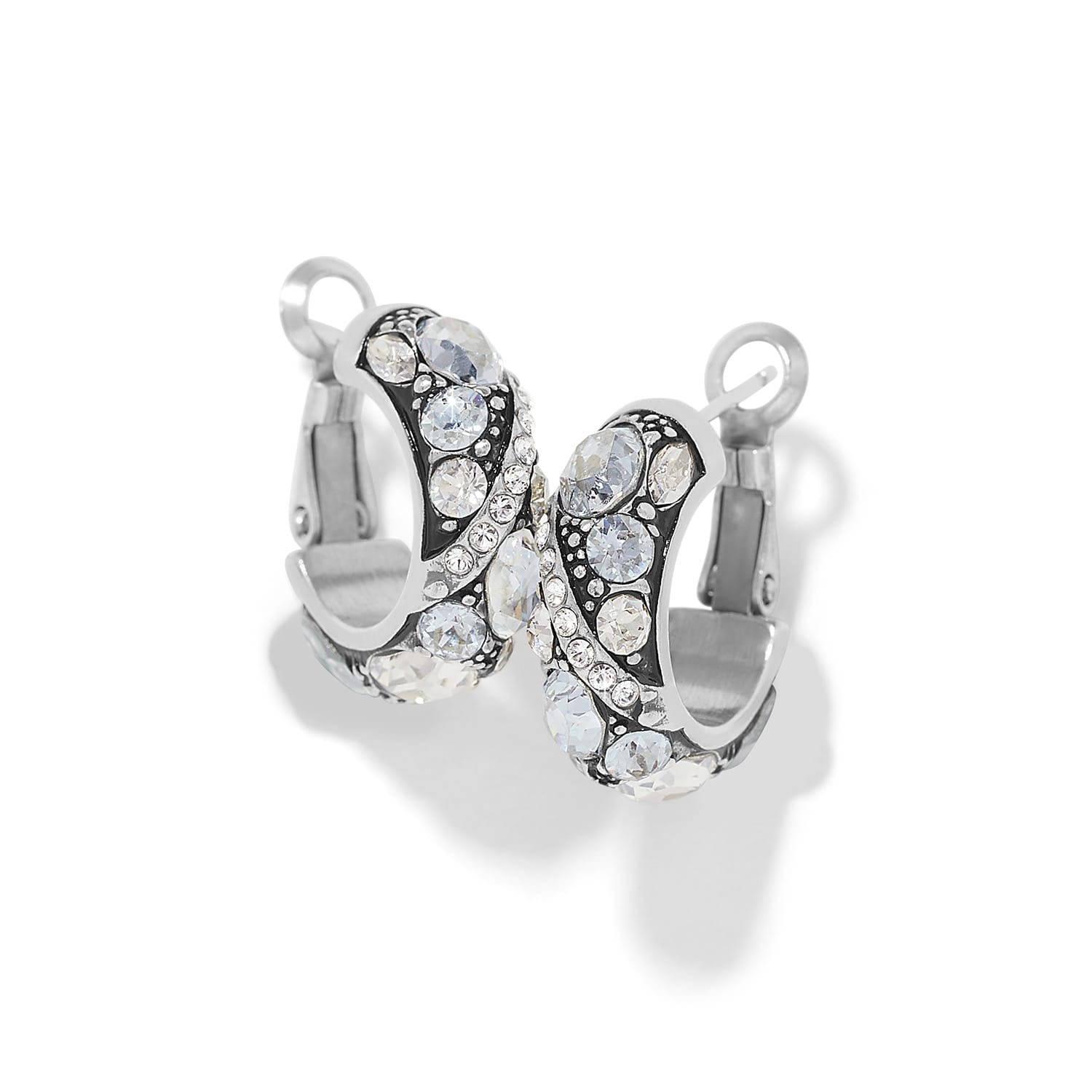 Trust Your Journey Hoop Earrings silver-sky 1