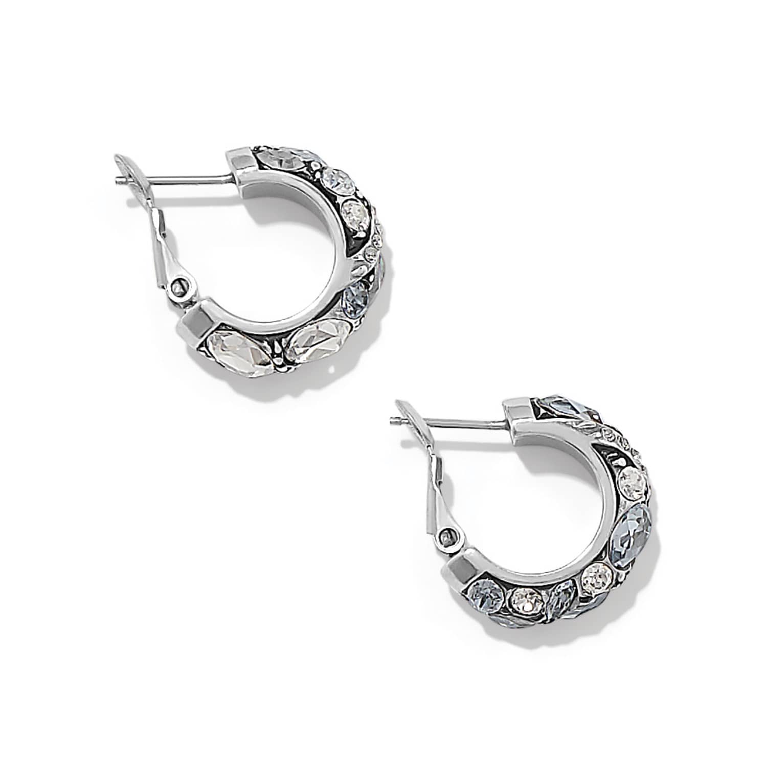 Trust Your Journey Hoop Earrings silver-sky 4
