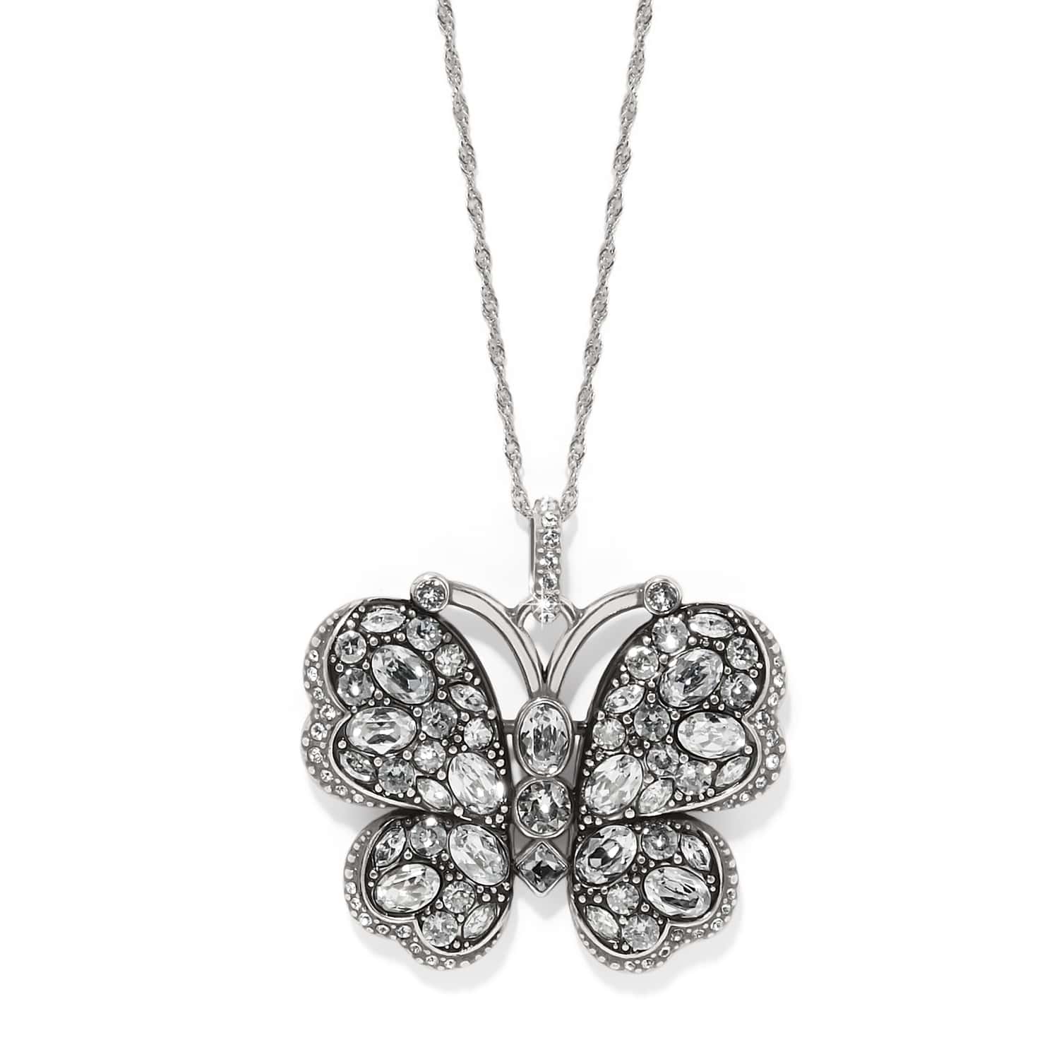 Trust Your Journey Large Butterfly Necklace silver-sky 1