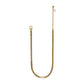 Brighton gold-plated byzantine chain necklace with Japanese baroque pearl accent and extender chain on a white background