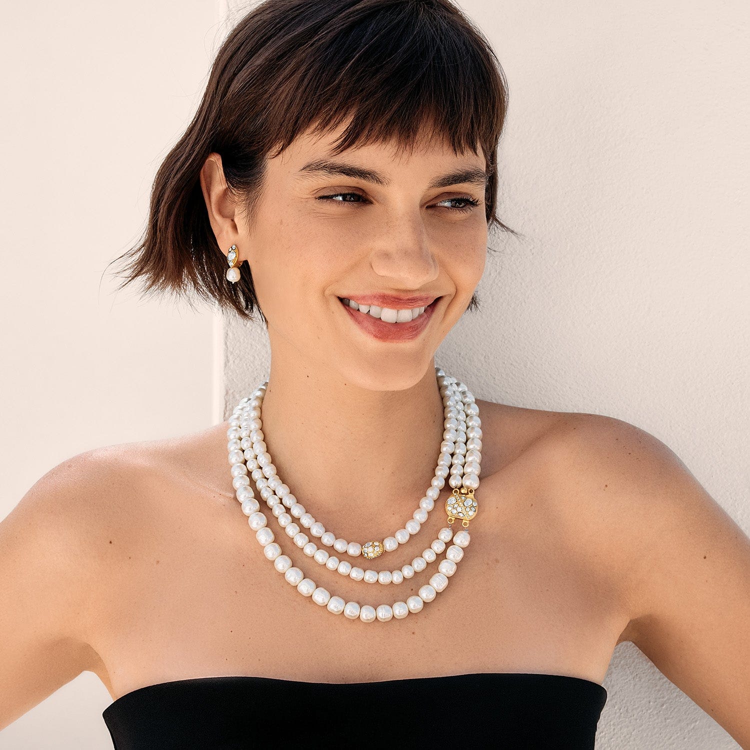 Trust Your Journey Pearl Necklace - Brighton