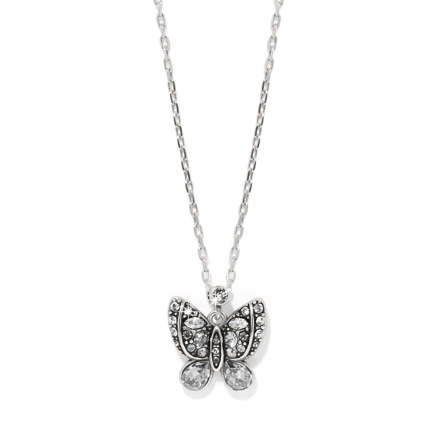 Trust Your Journey Petite Butterfly Necklace silver-sky 1