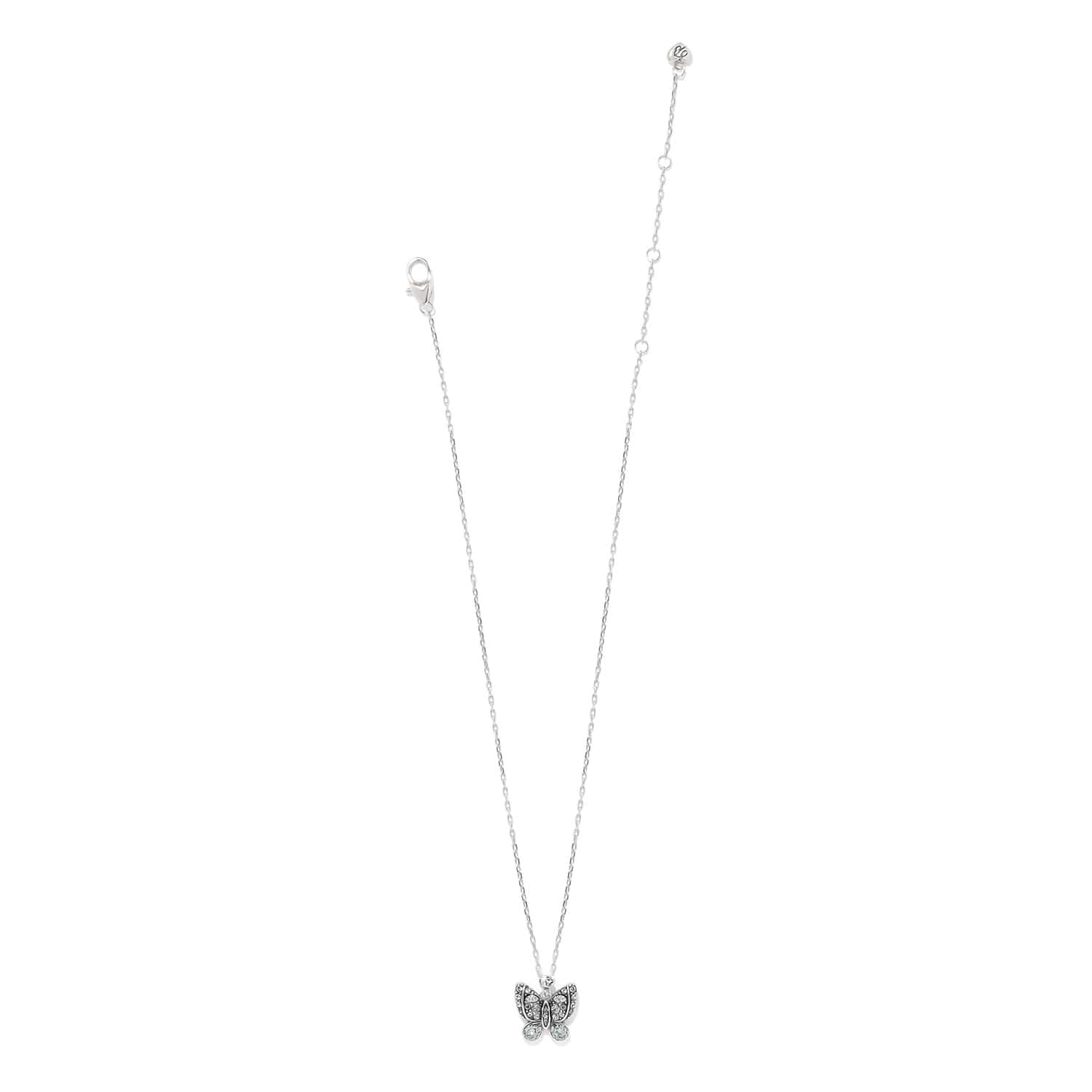 Trust Your Journey Petite Butterfly Necklace silver-sky 3