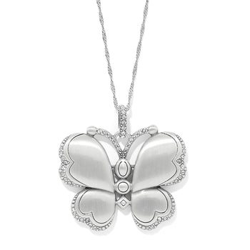 Trust Your Journey Reversible Butterfly Necklace