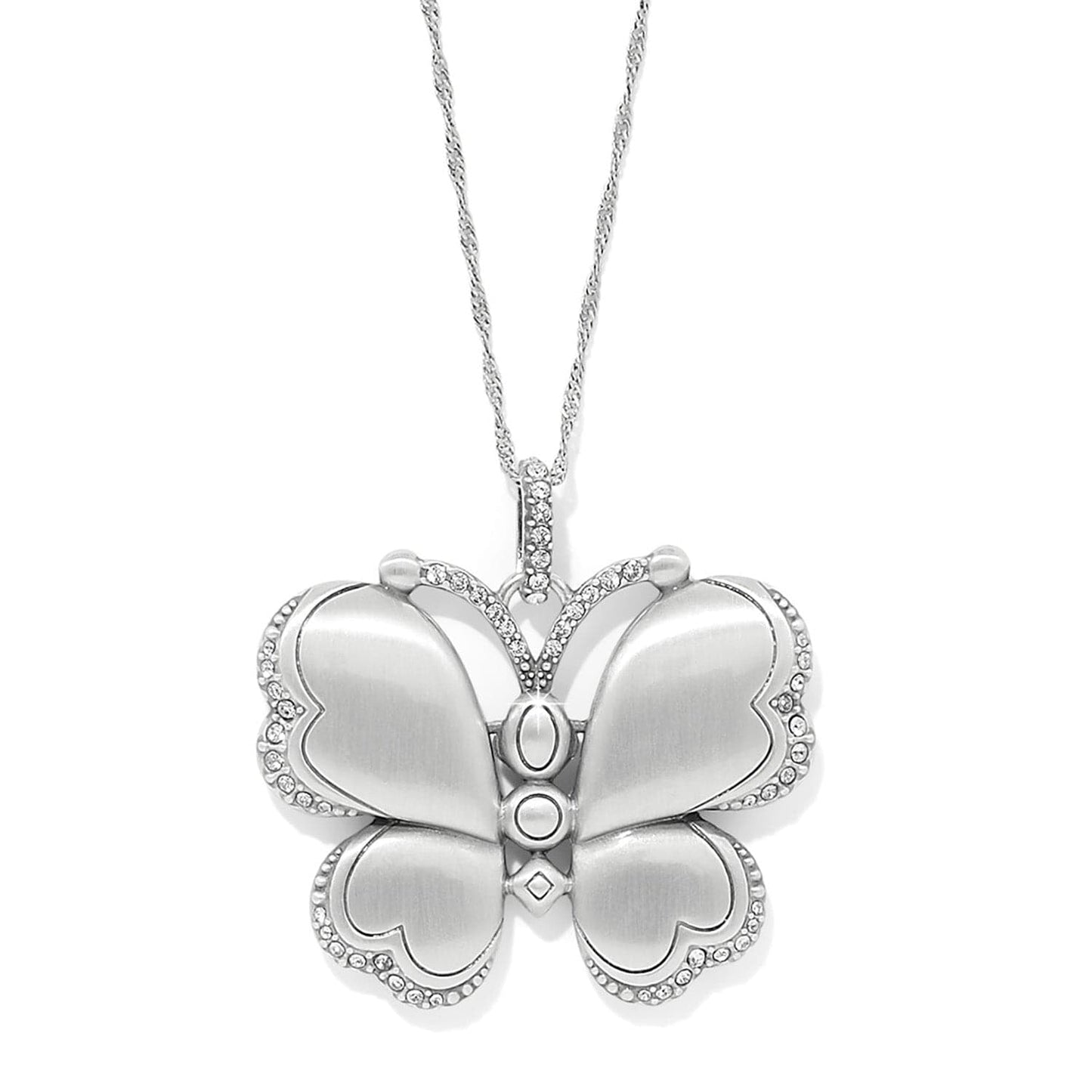 Trust Your Journey Reversible Butterfly Necklace