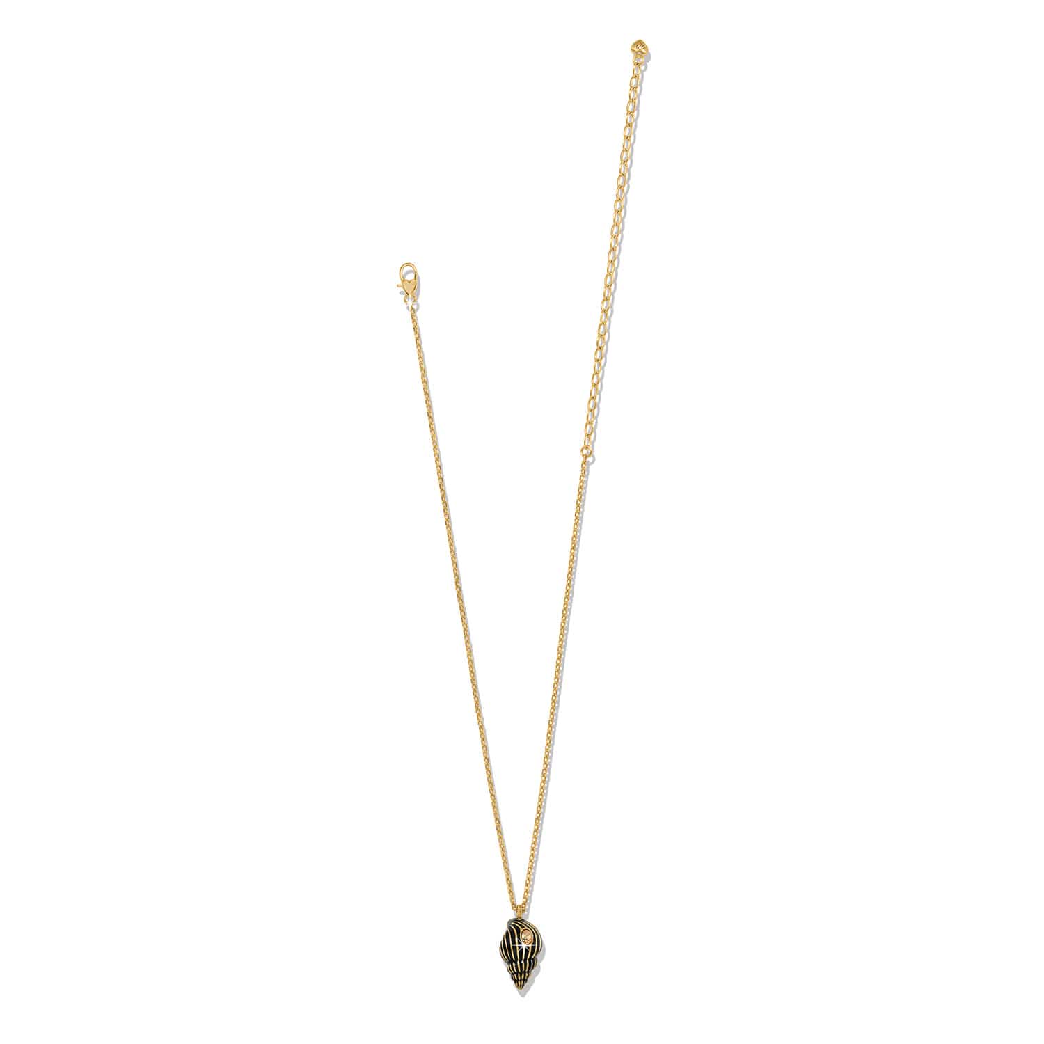 Twilight Waters Ebony Shell Necklace gold 2