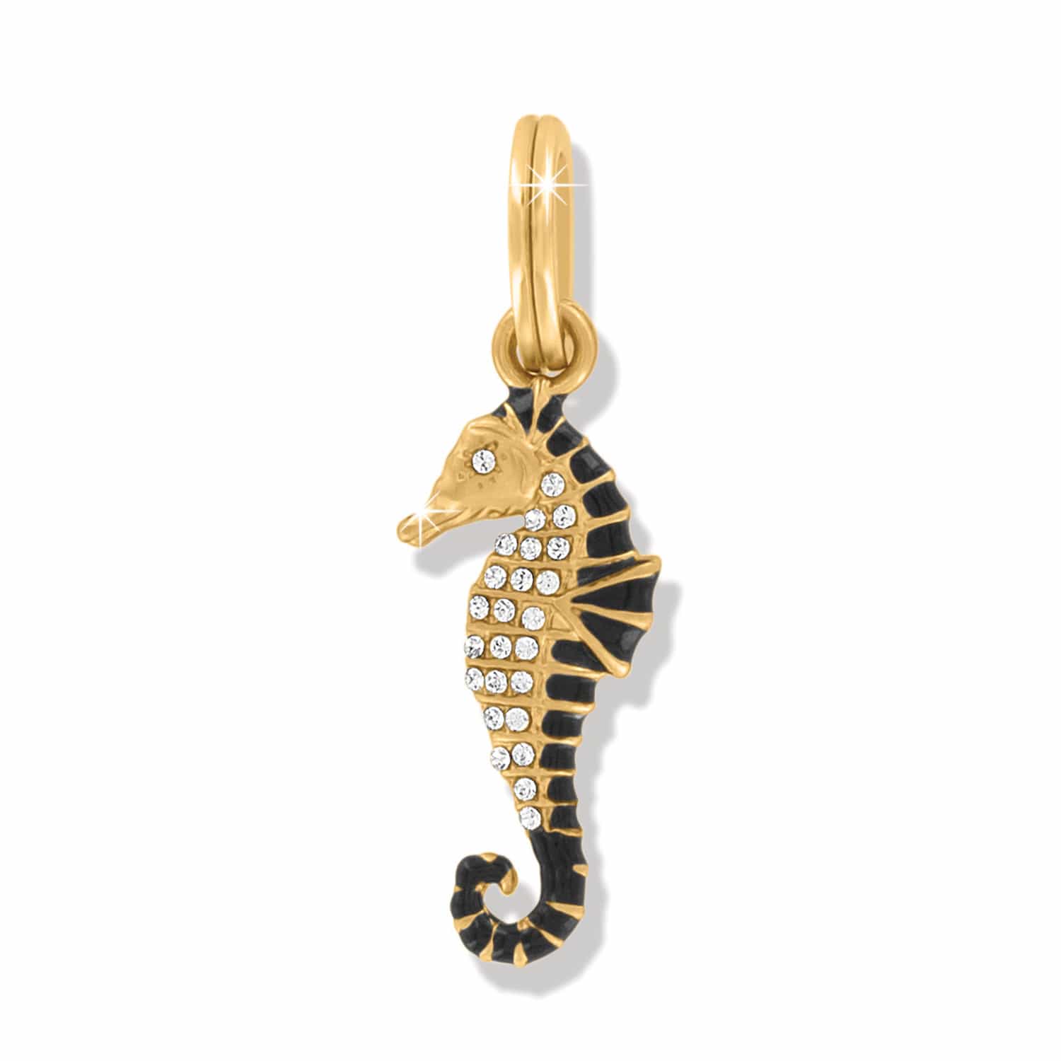 Twilight Waters Sea Horse Charm gold 1