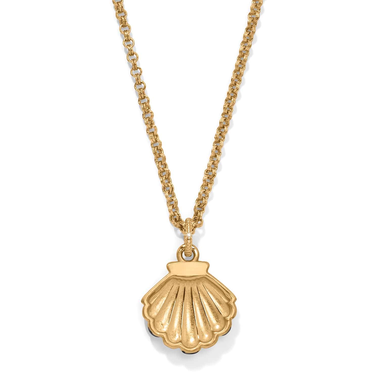 Twilight Waters Shell Necklace gold-black 2