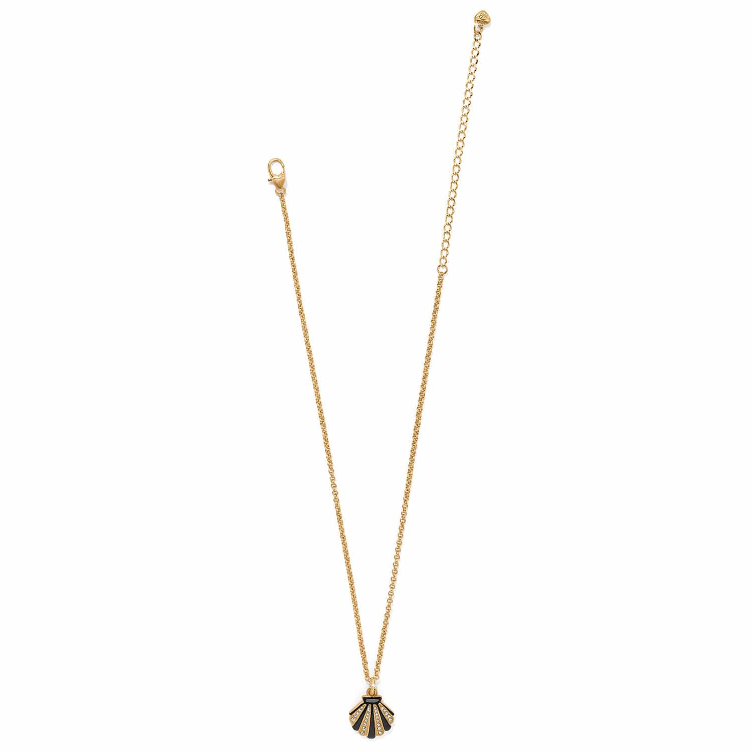Twilight Waters Shell Necklace gold-black 3