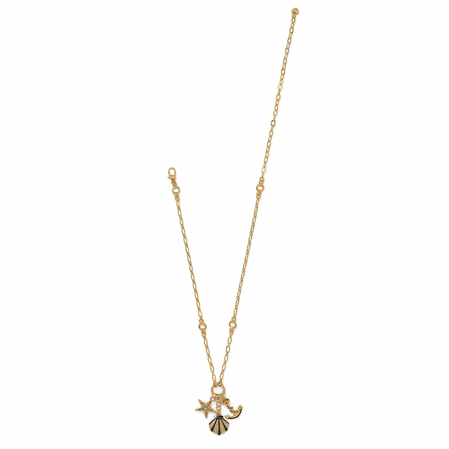 Twilight Waters Trio Necklace gold-black 3