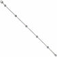 Brighton silver-plated chain bracelet with light blue crystal station accents and lobster clasp on a white background