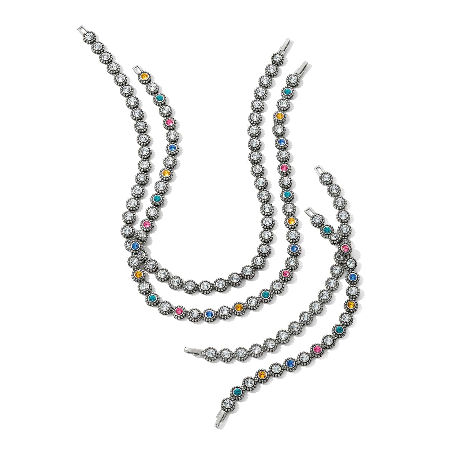 Twinkle Link Necklace silver-multi 12
